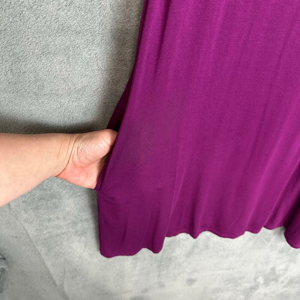Soma Dress Womens Medium Purple Sleeveless Keyhole Stretch Comfort Soft Summer - Picture 4 of 11